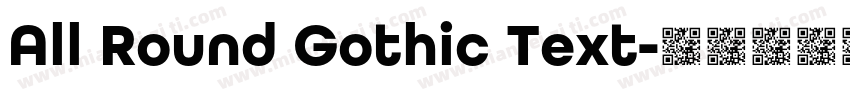 All Round Gothic Text字体转换
